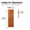 Gartenstecker Willkommen, Gartenstele aus Metall in Produktbild-Vorschau 5