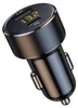 INF Caricatore Auto Dual USB con Type-C 18W, Voltmetro LED, Anteprima dell’immagine prodotto 1