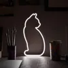 Lampada da tavolo LED a forma di gatto al neon, regalo per Anteprima dell’immagine prodotto 2