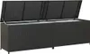 vidaXL Zahradní box z polyratanu 200x50x60 cm černý Náhled obrázku produktu 7