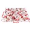 6 ks umělé růže stěna 40 * 60 cm hedvábné květiny sloup Náhled obrázku produktu 2