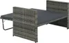 vidaXL 2-tlg. Garten-Lounge-Set mit Auflagen Poly Rattan Produktbild-Vorschau 4