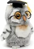 Hibou en peluche avec lunettes 17 cm ECO-FRIENDLY Voir les images du produit 4