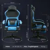 Gaming Stuhl ergonomisch mit Fußstütze, Gaming Chair mit Produktbild-Vorschau 8