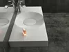 Lavabo da appoggio a parete BS6059 in fusione di marmo - Anteprima dell’immagine prodotto 3