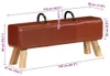 vidaXL Bank Turnbock-Design Braun 110 cm Echtleder Produktbild-Vorschau 7