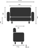 hjh OFFICE Lounge Sofa BALI BLACK Kunstleder Couch Produktbild-Vorschau 3
