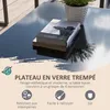 Outsunny Salon de jardin extérieur 4 pièces pour 4 Voir les images du produit 4