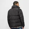 A person wearing a black puffer jacket, shown from the back. Voir les images du produit