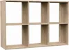 Topeshop MALAX 2X3 SONOMA Bücherregal für Wohnzimmer Produktbild-Vorschau 1