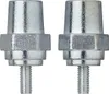 Two metal battery terminal adapters with threaded bolts. Produktbild-Vorschau