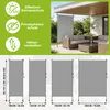 LZQ Vertikálna markíza Balkónová markíza 120 × 310 cm, Náhľad obrázku produktu 2