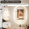 A bathroom scene featuring a mirror with integrated LED lighting and a separate control panel. Náhľad obrázku produktu