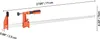 VEVOR Stangenklemmen für Holzbearbeitung 2 Stk. 60,96 cm Produktbild-Vorschau 8