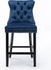 A single blue bar stool is shown against a white background. Produktbild-Vorschau