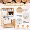 COSTWAY cucina di fango per bambini all'aperto, cucina per Anteprima dell’immagine prodotto 5
