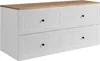 Rodan | Skříňka pod Umyvadlo - Bílá a Hnědá - 120 cm - 4 Náhled obrázku produktu 1