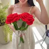 Großer gehäkelter Blumenstrauß, handgefertigt aus Rosen und Produktbild-Vorschau 8