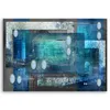 Leinwandbild blaue 3d-abstraktion 100x70 cm Feeby blau Produktbild-Vorschau 3