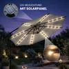 Garten-Sonnenschirm MILIN LED Beleuchtung Hellgrau 12,7 kg Produktbild-Vorschau 6