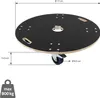 ECD Germany Přepravní vozík kulatý, Ø 77x14,5 cm, se Náhled obrázku produktu 7