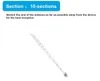 An image showing an extended telescopic antenna with instructional text above it. Produktbild-Vorschau