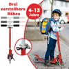 COSTWAY dětská koloběžka s LED kolečky, výškově Náhled obrázku produktu 5