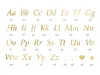 Buchstaben Aufkleber 5 Bögen - 143 Buchstaben 25 Zeichen Produktbild-Vorschau 2