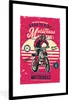 MuchoWow® MuchoWow® Gerahmtes Poster Motocross - Vintage - Produktbild-Vorschau 1