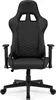 A black gaming chair shown from the front. Produktbild-Vorschau