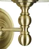 Relaxdays Wandlampe, 2er Set, Stoff-Schirm, antikes Design, Produktbild-Vorschau 8