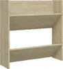 vidaXL Armarios de pared para zapatos, 2 unidades, roble Vista previa de la imagen del producto 5