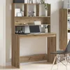 vidaXL Scrivania con ripiano in rovere Artisan 102x45x148cm Anteprima dell’immagine prodotto 2