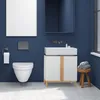 Relaxdays Waschbeckenunterschrank, 2 Fächer, Badschrank MDF Produktbild-Vorschau 2