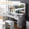 CLIPOP Schminktisch mit Ladestation, LED Spiegel, 3 Produktbild-Vorschau 4