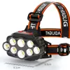 8 LEDs Superhelle Stirnlampe Outdoor Camping Wandern Produktbild-Vorschau 4