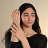 Akzent Herren-Partnerring, Edelstahl, Similibesatz, Produktbild-Vorschau 3