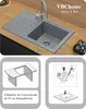 VBChome Dřez granitový šedý s baterií 70 x 44 cm Náhled obrázku produktu 9