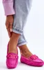 Damen Modische Wildleder Mokassins Rosa Rabell 37 Produktbild-Vorschau 5