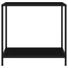 vidaXL Konsolentisch Schwarz 80x35x75 cm Hartglas -  Produktbild-Vorschau 3