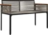 vidaXL Bank Outdoor Grau und Dunkelgrau 117 x 54 x 74,5 cm Produktbild-Vorschau 4