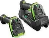 Two handheld barcode scanners, one in a charging cradle, against a white background. Anteprima dell’immagine prodotto