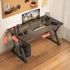 Biurko Gamingowe Czarne Nowoczesne Dla Gracza Stół Loft Podgląd zdjęcia produktu 5