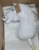Super Hobby Horse Pferd auf Stab A3 weiß handgenäht und Produktbild-Vorschau 13