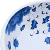 vidaXL Umyvadlo na desku bílo-modré kulaté Ø41x14 cm Náhled obrázku produktu 5