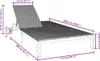 vidaXL Lettino da sole marrone 206 x 115 x 75 cm in Anteprima dell’immagine prodotto 7