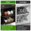 Carrello da cucina pieghevole con piano di lavoro, isola Anteprima dell’immagine prodotto 10