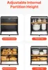 Doppelschichtiger Brotkasten für Küchentheke - Brotbox Produktbild-Vorschau 3