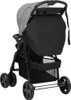 vidaXL carrozzina 3 in 1 grigio chiaro e nero acciaio Anteprima dell’immagine prodotto 5