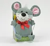 A plush toy mouse sitting in its packaging. Produktbild-Vorschau